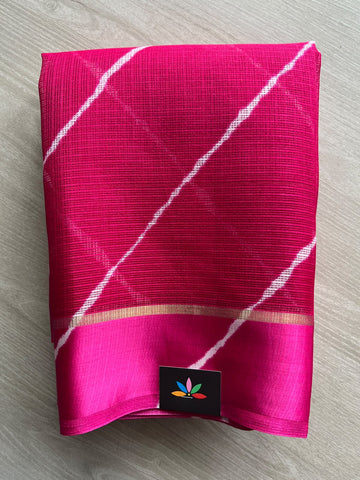 Printed Mixed Silky Kota Saree with Satin Border - 37586