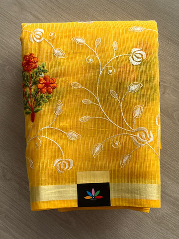Embroidered Kota Saree - 37644