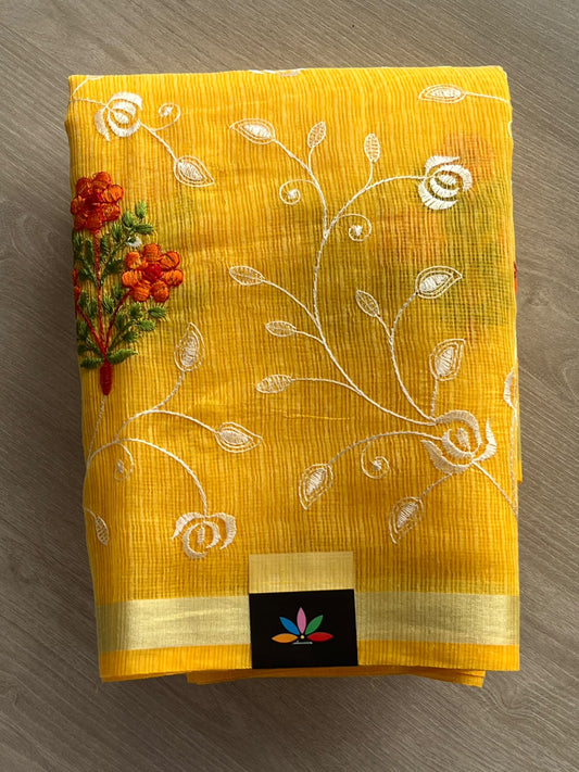 Embroidered Kota Saree - 37644