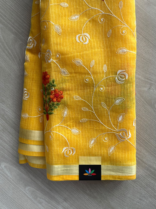 Embroidered Kota Saree - 37644