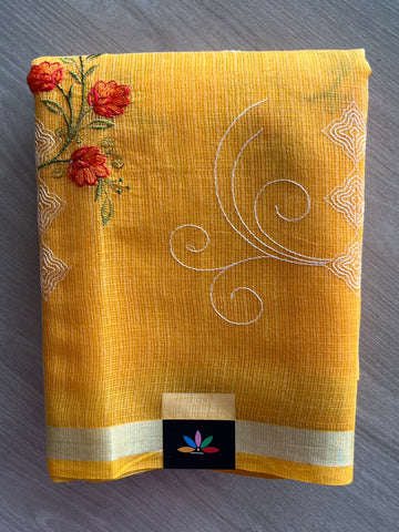 Embroidered Kota Saree - 37656