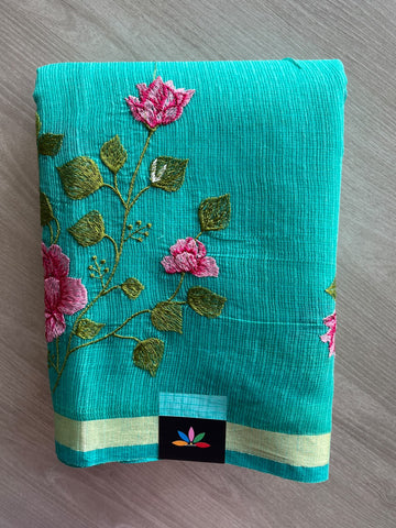 Embroidered Kota Saree - 37657