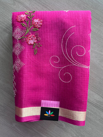 Embroidered Kota Saree - 37659