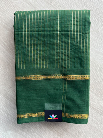Striped Chettinad Cotton Saree - 37806