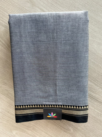 Small Border Narayanpet Mercerized Cotton Saree - 37821