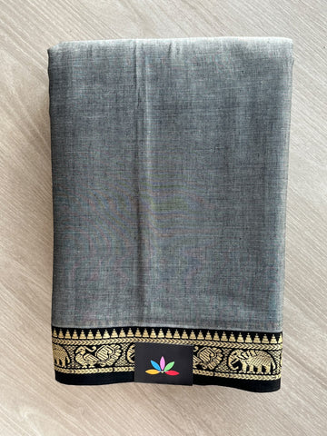Elephant Border Narayanpet Mercerized Cotton Saree - 37828