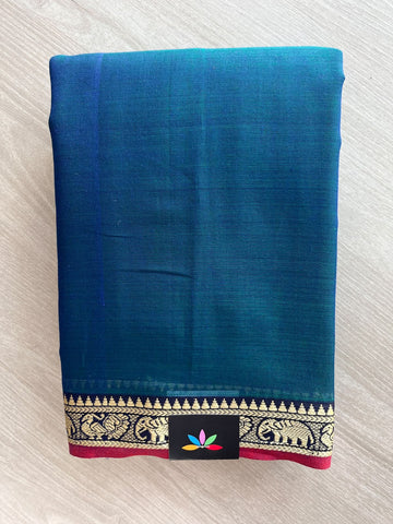 Elephant Border Narayanpet Mercerized Cotton Saree - 37832