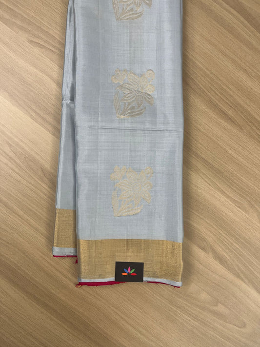 Exclusive Zari Woven Butta Handloom Pure Soft Silk Saree-7760