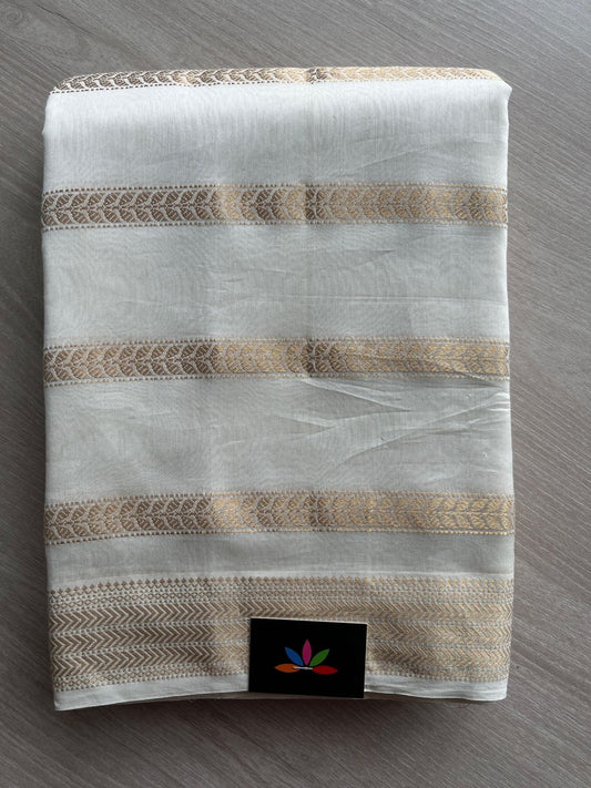 Handloom Maheshwari Silk Cotton Saree -8668