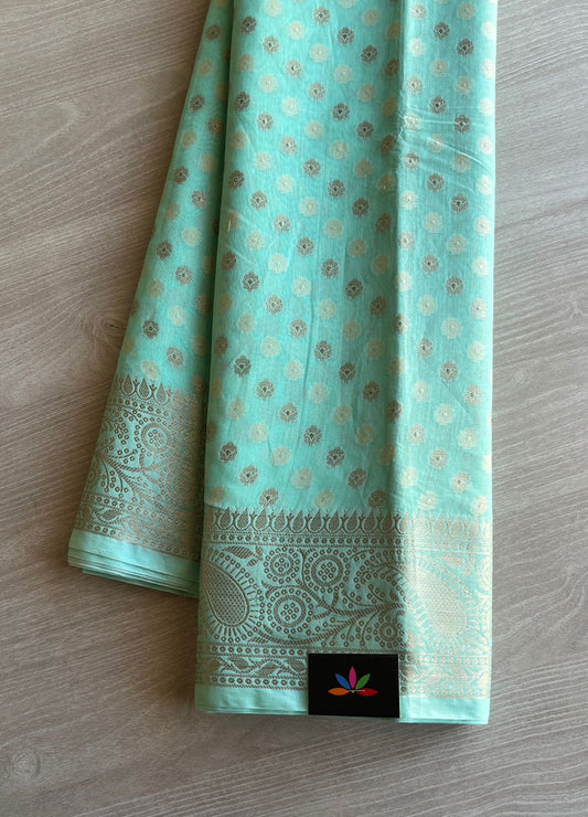 Banarasi Weave Cotton Silk Saree -8468