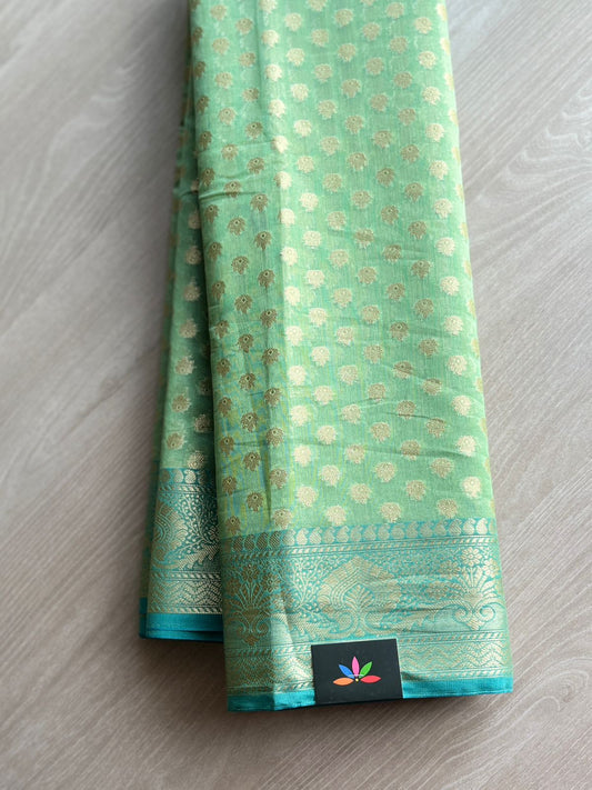 Banarasi Weave Cotton Silk Saree -8470