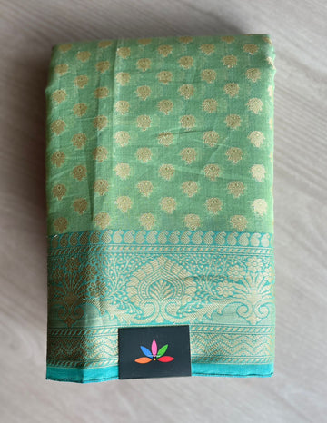 Banarasi Weave Cotton Silk Saree -8470