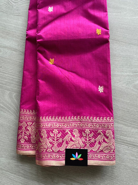 Handloom Baluchari Soft Cotton Saree -12775-12776