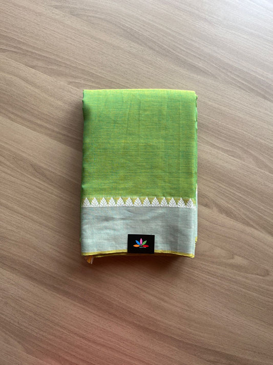 Small Temple Border Handloom Bengal Cotton Saree-14348