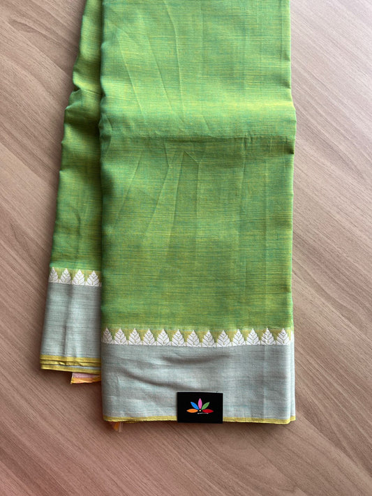 Small Temple Border Handloom Bengal Cotton Saree-14348