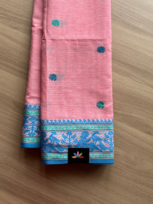 Handloom Cotton Baluchari Saree -14551