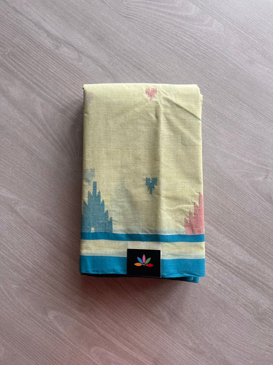 Handwoven Bengal Soft Cotton Jamdani Saree -13238