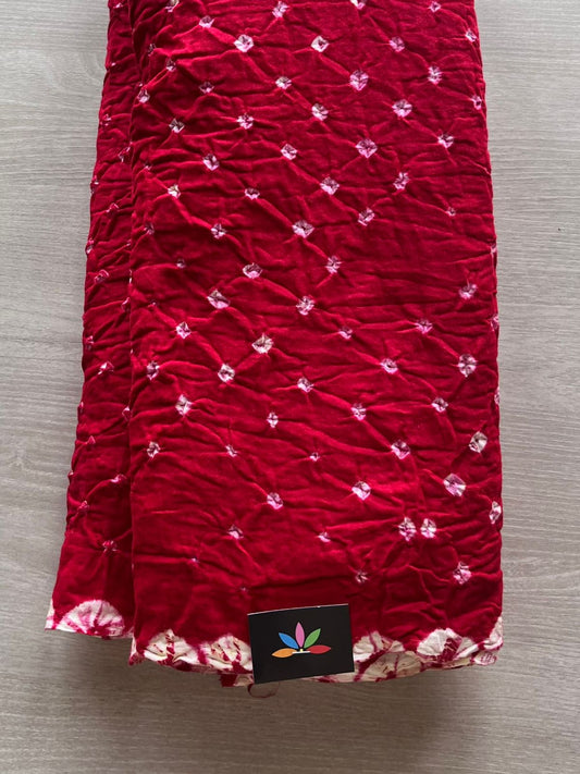 Simple Bandhani Cotton Saree-12897-12906