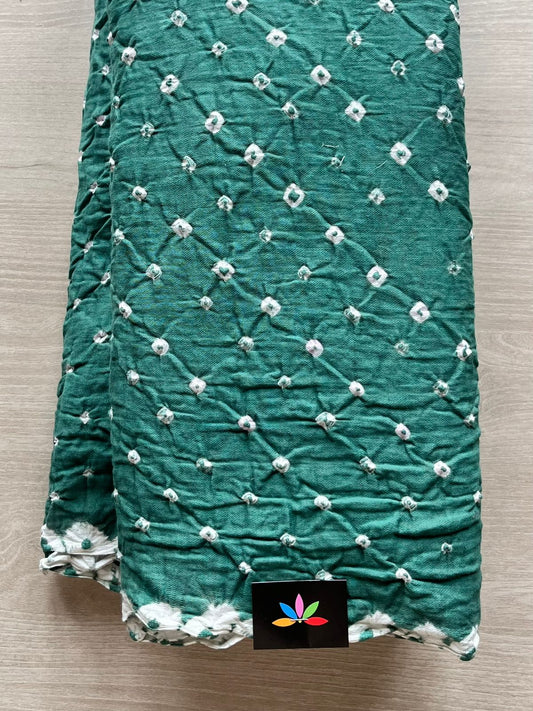 Simple Bandhani Cotton Saree-12922