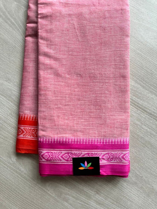 Pink Bengal Soft Cotton Saree -11669