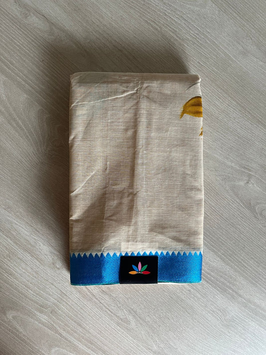 Hand painted Bengal Cotton Saree-23678
