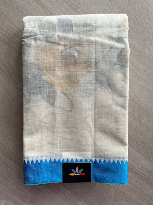 Hand painted Bengal Cotton Saree-24115
