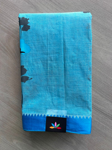 Hand painted Bengal Cotton Saree (Without Blouse)- 35397