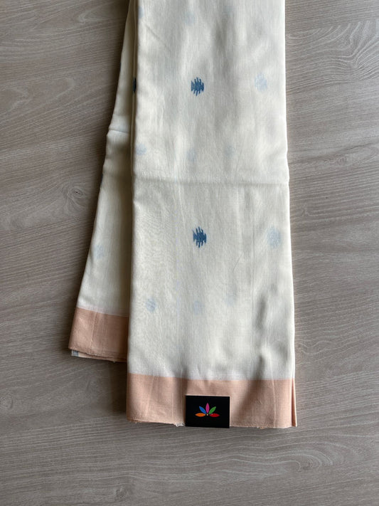 Handwoven Bengal Soft Cotton Jamdani Saree-8199