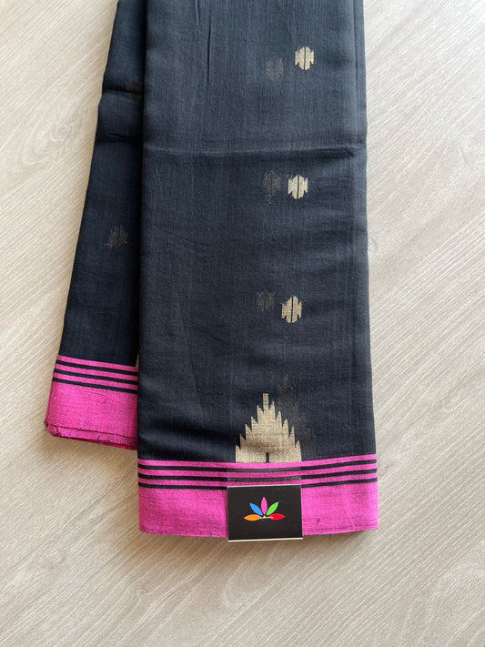 Handwoven Bengal Jamdani Cotton Saree -8235