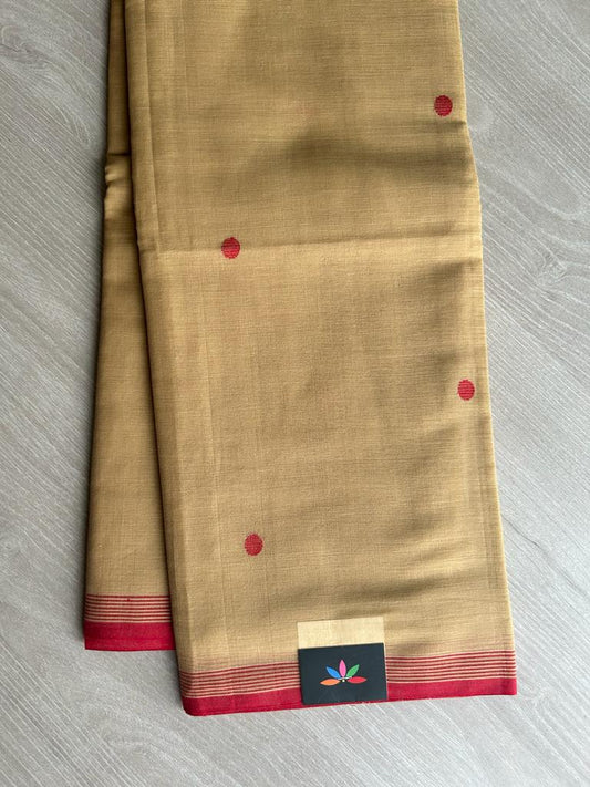 Handwoven Bengal Soft Cotton Jamdani Saree -8944