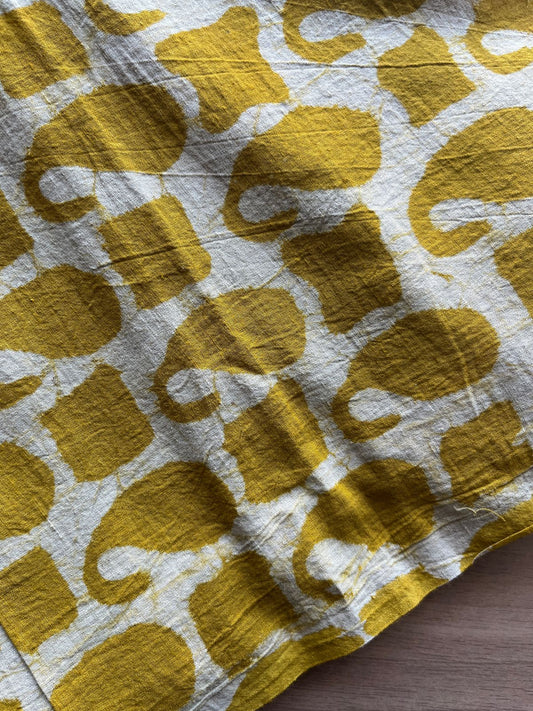 Handblock Printed Soft Cotton Blouse Fabric (85 Centimeter) - 103