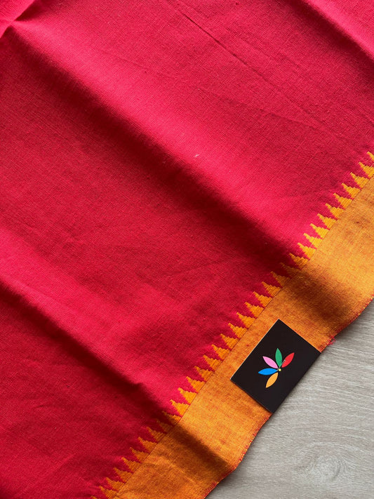 Contrast Border Cotton Blouse Fabric(95cm)-26485-26486