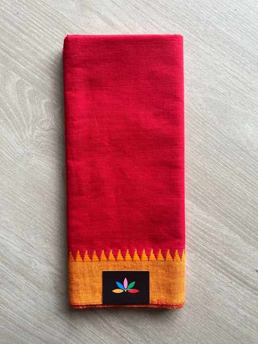 Contrast Border Cotton Blouse Fabric(95cm)-26485-26486