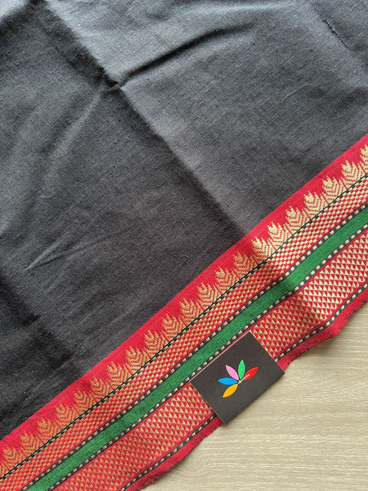 Contrast Border Cotton Blouse Fabric(95cm)-26489-26490