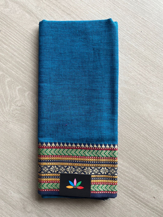 Contrast Border Cotton Blouse Fabric(95cm)-26491-26492