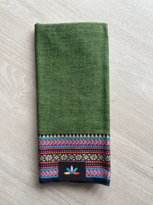 Contrast Border Cotton Blouse Fabric(95cm)-26493-26494