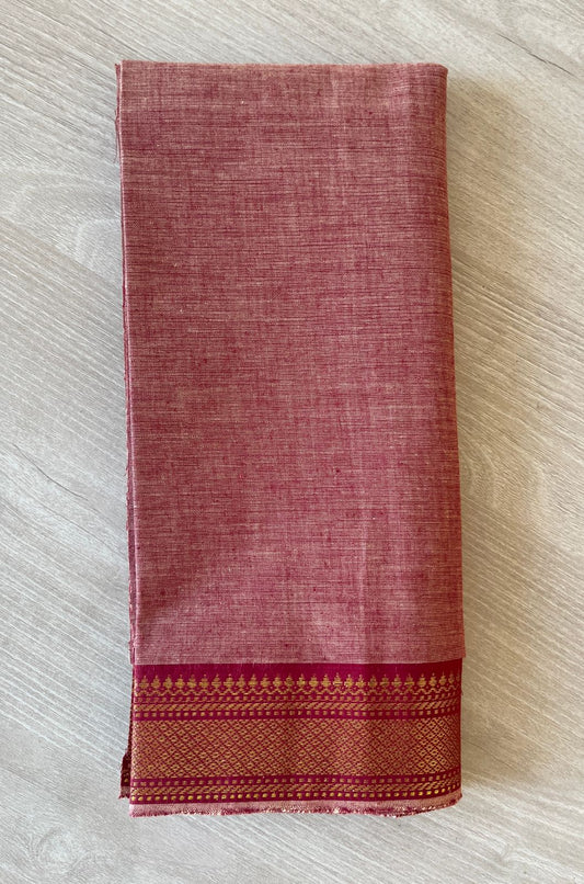 Handwoven Mangalagiri Cotton Blouse fabric (1meter)-3036