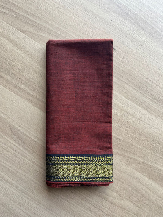 Handwoven Mangalagiri Cotton Blouse Fabric (1 Meter) -116