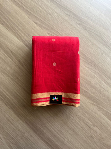 Handwoven Bengal Soft Cotton Jamdani Saree-14062