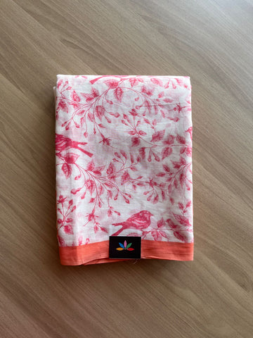 Printed Fine Mul Cotton Saree-24746