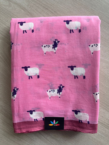 Printed Fine Mul Cotton Saree - 26987