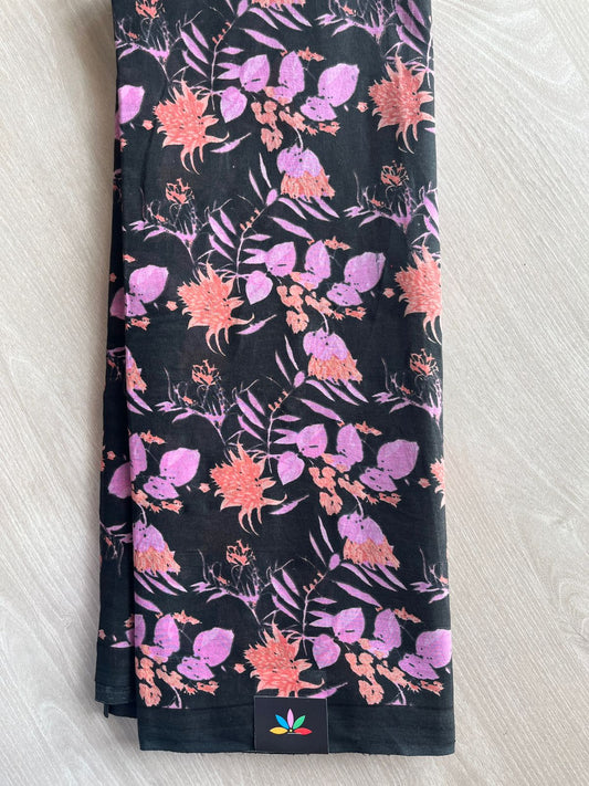 Printed Fine Mul Cotton Saree - 26988