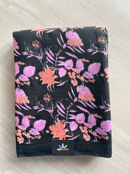 Printed Fine Mul Cotton Saree - 26988