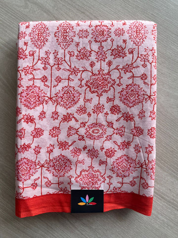 Printed Fine Mul Cotton Saree - 26989