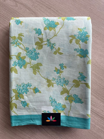 Printed Fine Mul Cotton Saree - 26992