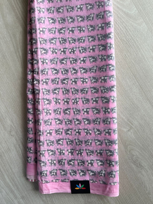 Printed Fine Mul Cotton Saree - 26995