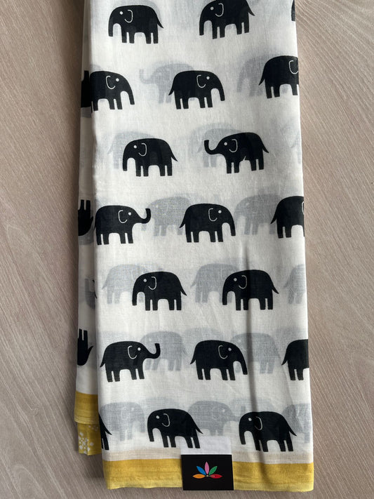 Printed Fine Mul Cotton Saree - 26998