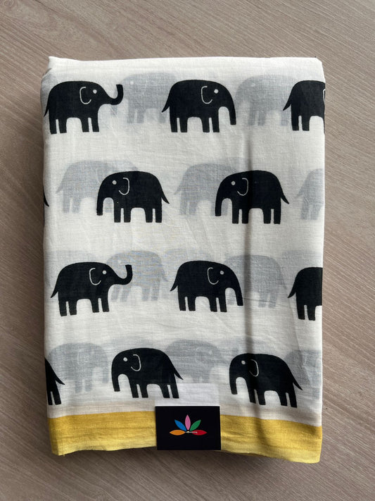 Printed Fine Mul Cotton Saree - 26998