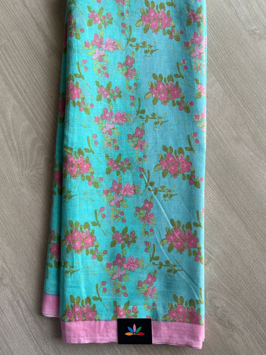 Printed Fine Mul Cotton Saree - 26999