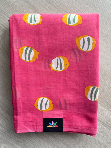 Printed Fine Mul Cotton Saree - 27002